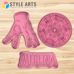 MERLINA.png Merlina cookie cutter - Cutter and Stamp