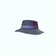 0_00005.jpg HAT 3D MODEL - Top Hat DENIM RIBBON CLOTHING DRESS British Fedora Hat with Belt Buckle Wool Jazz Hat for Autumn Winter Valentino Garavani - Rabbit skin calfskin ribbon antique