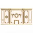 1-White-13.jpg Boiserie Classic Wall with Mouldings 03 White
