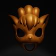 1.png Vulpix - Pokemon Cosplay Costume Face Mask 3D print model