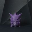pokemonDSC_0707rew.jpg Free STL file Gengar Low-poly Pokemon・Object to download and to 3D print
