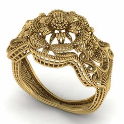 High Jewelry Ring 3D model 3D printable