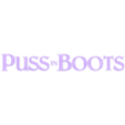 TEXT.stl PUSS IN BOOTS LOGO