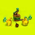 4k.jpg Flexi Print-In-Place Apple Worm Articulated