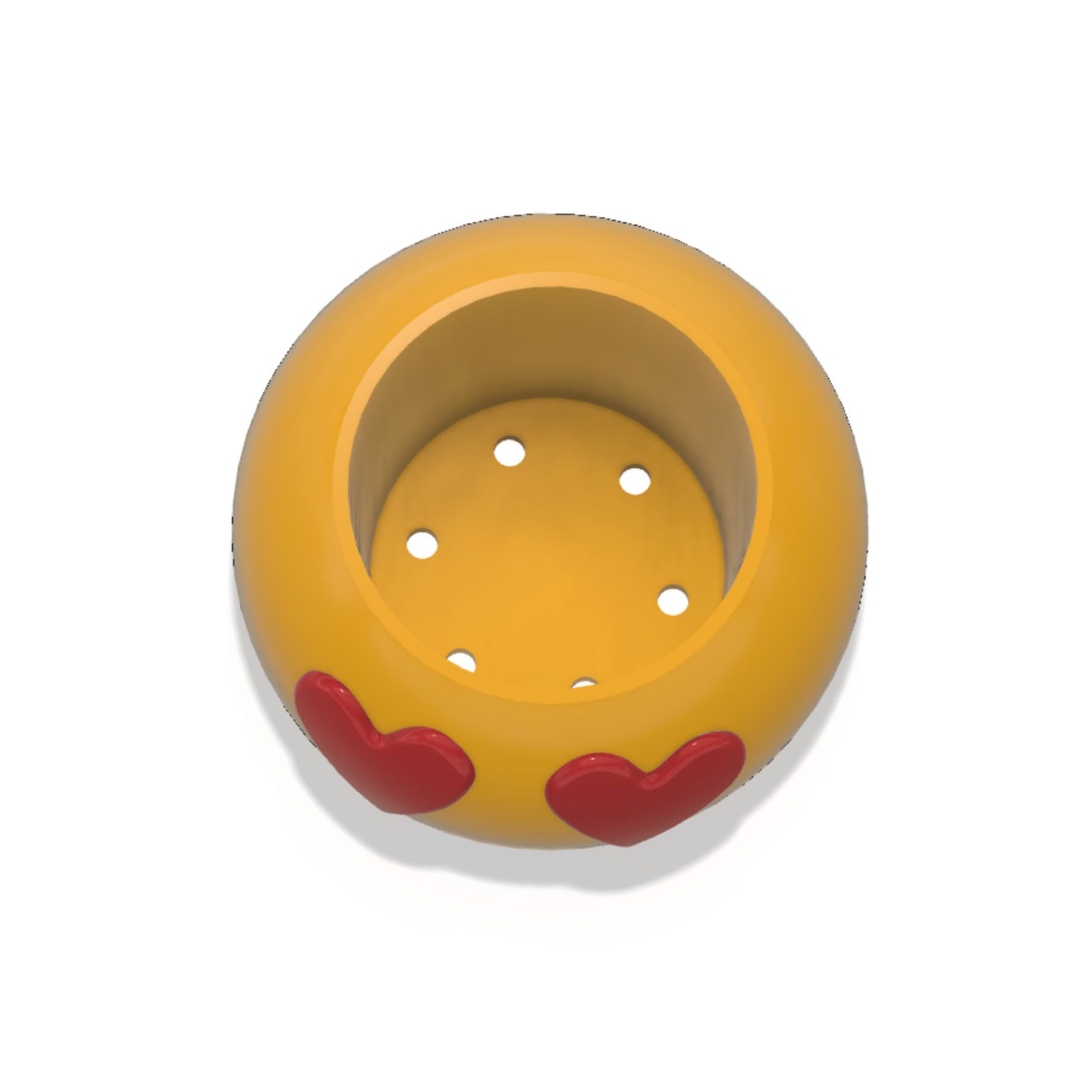 Download STL file EMOJI VASE IN LOVE POT • Design to 3D print ・ Cults