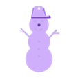 snowman_happy.stl Cool Hat HappySnowman 2