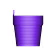 Extruded Flower Pot Large.STL 3D Printable Extruded Layer Pot with embellished 3D printing layers