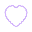 scalloped heart-7.5cm.stl Scalloped Heart Cookie Cutter (Multiple Sizes Available)