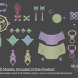 2.png Scaramouche Accessories Bundle for Cosplay - Genshin Impact - Instant Download STL Files for 3D Printing