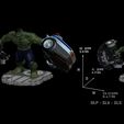 18.jpg Hulk From Movie The Incredible Hulk 2008 with Edward Norton File STL 3D Print Model Two Versions