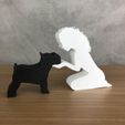 WhatsApp-Image-2023-01-07-at-13.46.52.jpeg Girl and her Schnauzer (wavy hair) for 3D printer or laser cut