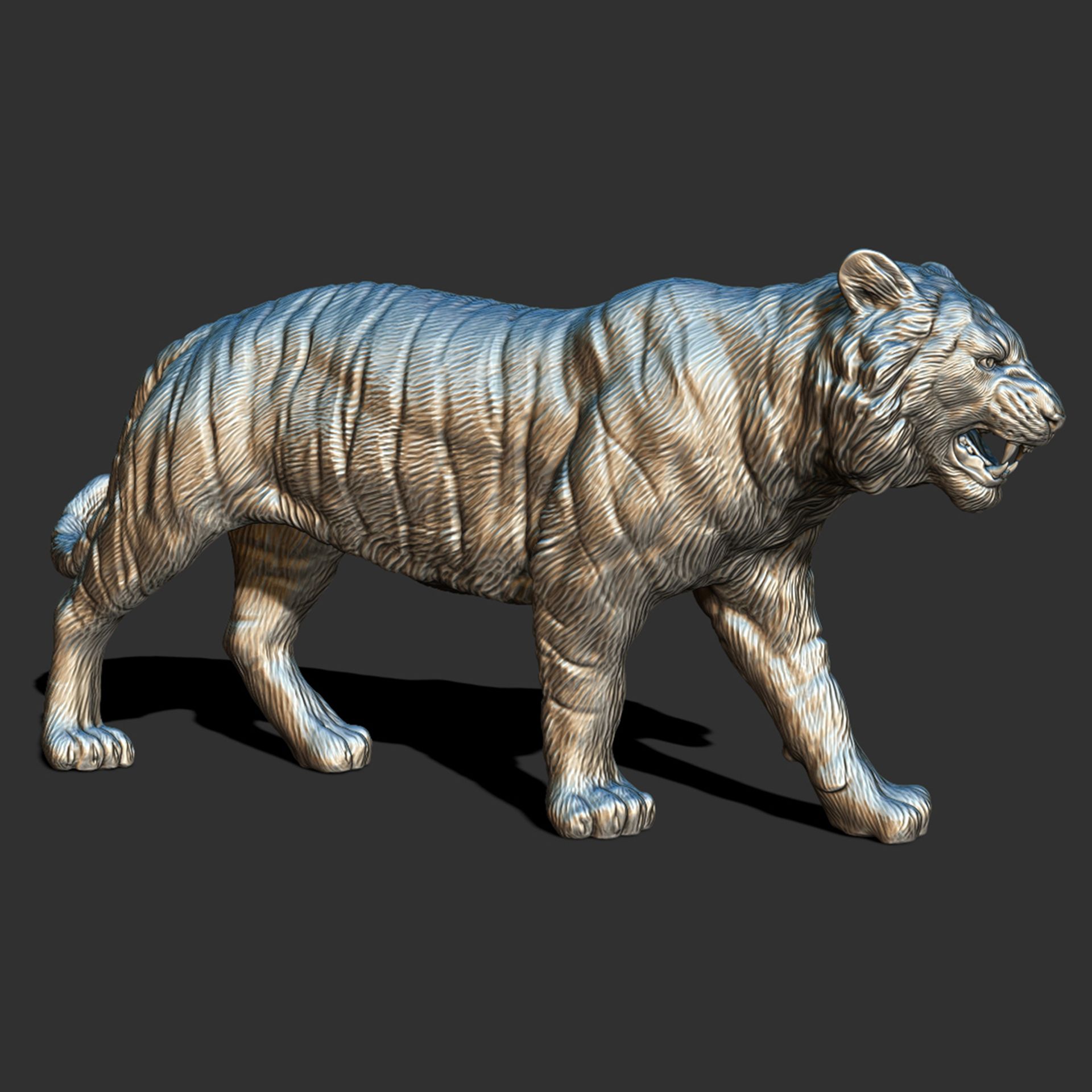 34.jpg Descargar archivo OBJ El tigre que camina • Modelo para la impresión en 3D, guninnik81