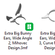Zajeta-slik22a.png Easter Bunny Ears Bundle - NO AMS - For Headphones and Headbands
