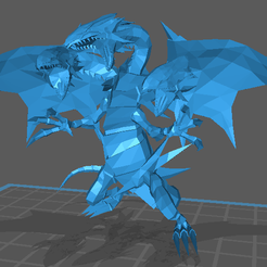BEUD.png OBJ file yugioh The Dragon with Eyes of Blue, but now with 3 heads・3D print object to download, sebastianxyz