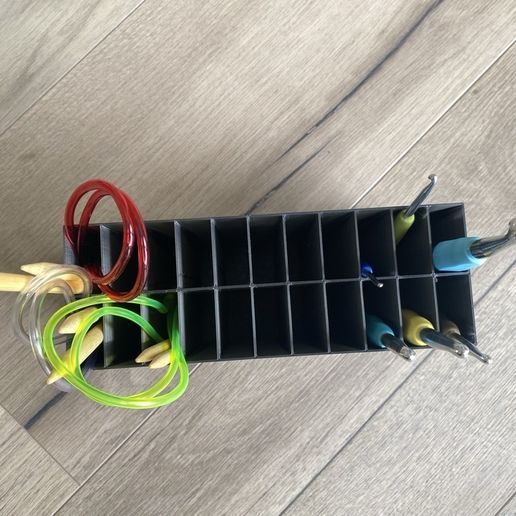 Stricknadel Halter Aufbewahrung SortimentsboxKostenlos 3D Datei fr  Cults
