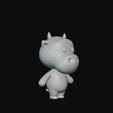 33.png Cartoon Cow for 3D Printing
