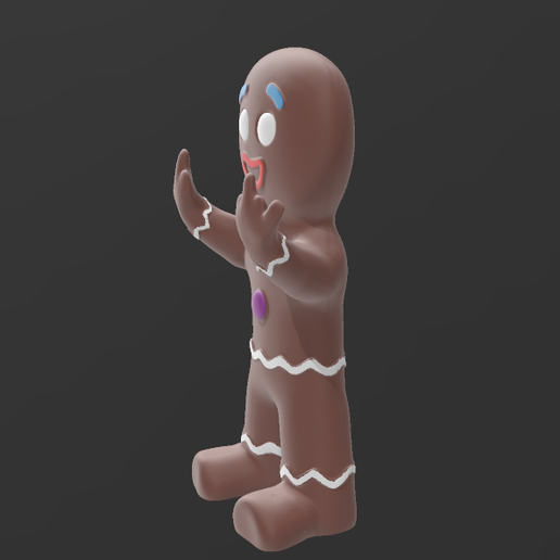 STL file rude gingerbread man 👨 (3MF)・3D printing design to download・Cults