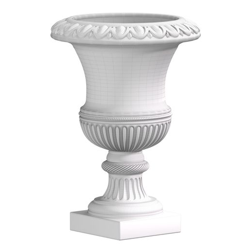 3ddd45.jpg Jarrón clásico para decorar la fachada Maceta Modelo 3D