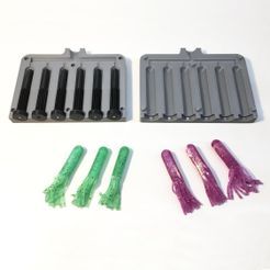 Tube Mold 6 Cav-001.jpg Форма для приманки в виде рыболовной трубки (6 полостей)
