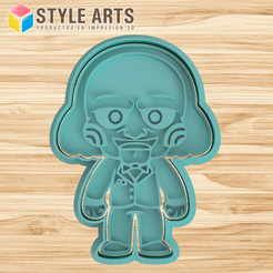 SAW.png STL file Saw cookie cutter scare game - Halloween - Cookies・3D print design to download