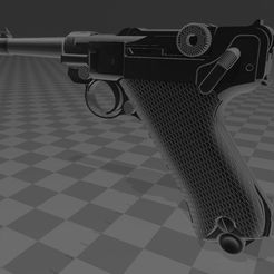 Luger P08-2.JPG Файл OBJ Люгер P 08・Модель для загрузки и 3D-печати