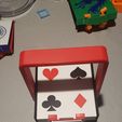 Handle-2.jpg Files to print a Card box to hold 12 to 16 decks of cards along with dividers With or Without Handle