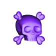 model.stl Apple Skull And Crossbone Emoji