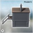5.jpg Modern building with access staircase to the first floor and cut stone walls (48) - Modern WW2 WW1 World War Diaroma Wargaming RPG Mini Hobby