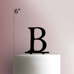 JB_Greek-Alphabet-Beta-225-601-Cake-Topper.jpg STL file TOPPER GREEK ALPHABET BETA GREEK ALPHABET・3D printing template to download