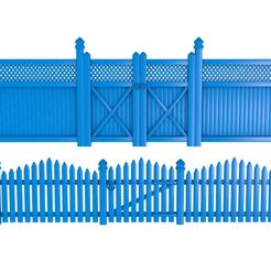 56454522.jpg 3D file Picket Fence・Design to download and 3D print
