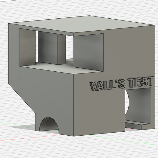Vall's Support Test And Calibration Cube V3 3D model