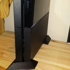 20131219_202339_display_large.jpg Free STL file ps4 (Playstation 4) vertical stand・Object to download and to 3D print