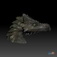STL-99006-Dragon-Ladyn4.jpg ドラゴン胸像 - Ladynie - HIGH-POLYGON