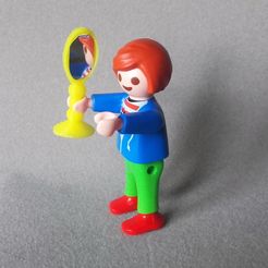 20170311_113450.jpg Free STL file mirror for playmobil large and small.・3D print design to download