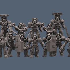 GROUP_POSE.png Fichier 3D Lunes hantées exTerminateurs・Modèle à télécharger et à imprimer en 3D