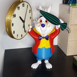 1.jpg White Rabbit with Quarz Clockwork