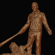 negan3.png Walking Dead Negan Smith Miniature Figurine Figure Resin