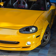15.png Mazda NB1 MX-5 Headlight Delete Air Intake With Projector