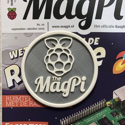 IMG_1909.jpg Fichier STL gratuit Dessous de verre Magpi・Plan pour imprimante 3D à télécharger