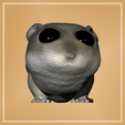 SadFatHamster3.jpg.png Sad Hamster - Hamster With Big Eyes - Fat Hamster Meme