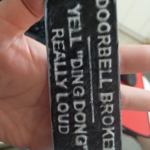 Doorbell Broken Sign