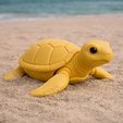 4.png Smooth Sea Turtle – 3D Printed Decorative Model