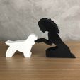 WhatsApp-Image-2023-01-20-at-17.10.40.jpeg Girl and her Cocker(wavy hair) for 3D printer or laser cut