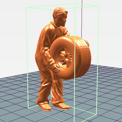 Mechanic Wheel Raised Workshop 3D model