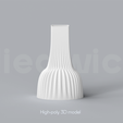 E_5_Renders_1.png Niedwica Vase Set E_1_13 | 3D printing vase | 3D model | STL files | Home decor | 3D vases | Modern vases | Floor vase | 3D printing | vase mode | STL  Vase Collection