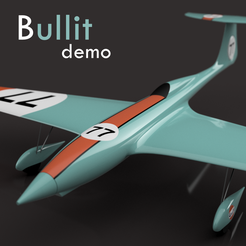 square-demo.png Free STL file Bullit RC plane DEMO・Template to download and 3D print