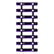 8_x_Sleepers.stl 8 x Pièce de traversée pour le chemin de fer ouvert 1/32