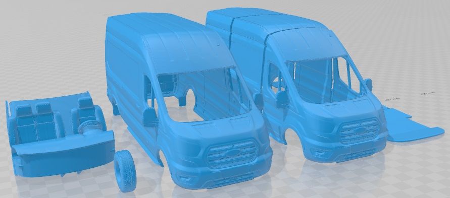 Ford-Transit-Van-L3H3-Trend-2021-Cristales-Separados-2.jpg Fichier 3D Ford Transit Van L3H3 Trend 2021 Imprimable・Plan à imprimer en 3D à télécharger, hora80