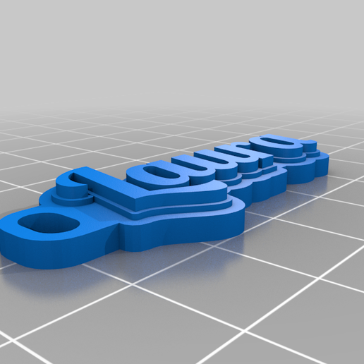 Laura Keychain 3D model