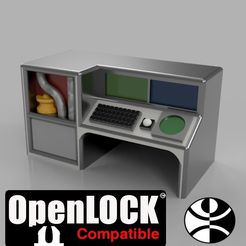 Cerkit-Computer-Desk-Cover-Image-4.png Download free STL file Futuristic Computer Terminal • 3D printing model, cerkit